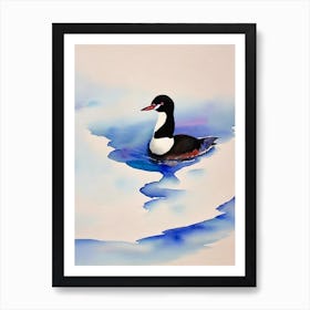 Loon Watercolour Bird Art Print