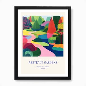 Colourful Gardens Chiswick House Gardens United Kingdom 1 Blue Poster Art Print