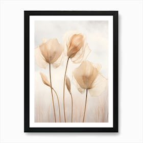 Boho Dried Flowers Flamingo Flower 4 Art Print