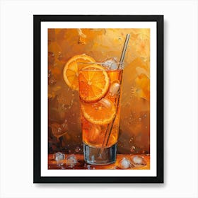 Orange Juice In A Glass 14 Art Print