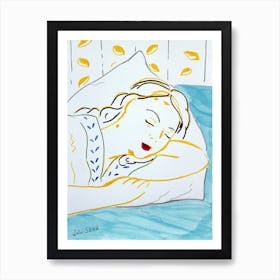 Asleep In The Morning Sun Art Print