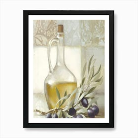 Olives And Olive Oil 1 Art Print