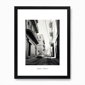 Poster Of Malaga, Spain, Photography In Black And White 1 Art Print