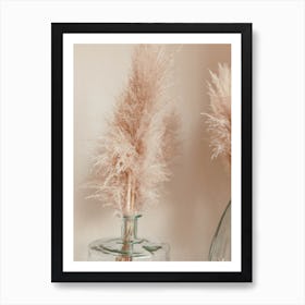 Pampa Grass Reeds Vase Art Print