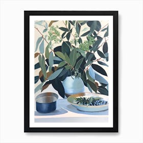 Eucalyptus Spices And Herbs Oil Painting Art Print