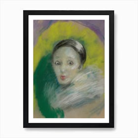 Moon Madness Alice Pike Barney (1928) | vintage art print | Whistler inspired | pastel art | Pierrot | theatre art | costume art | symbolist art Art Print