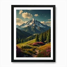 Landscape In The Mountains 1 Art Print