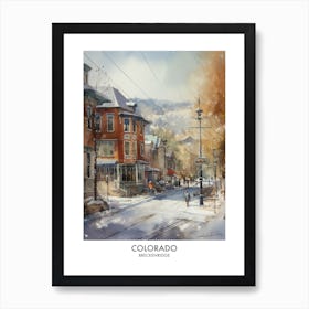 Breckenridge Colorado 3 Watercolor Travel Poster Art Print