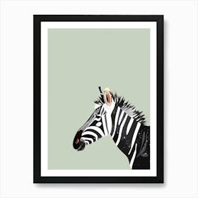 Zebra Canvas Print Art Print