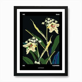 No Rain No Flowers Poster Lily Of The Valley 2 Art Print