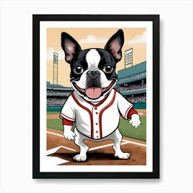 Boston Terrier-Reimagined 114 Art Print
