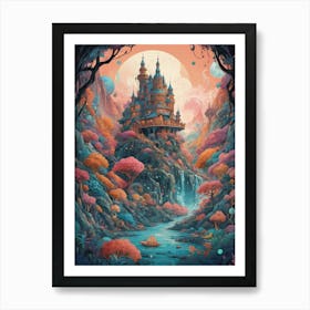 Castle In The Forest 1 Art Print