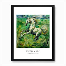 Franz Marc Inspired Horses Collection Painting 08 Art Print