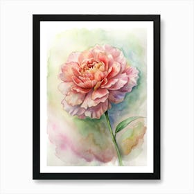 Watercolor Peony Art Print