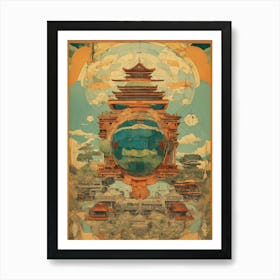 Asian Heavenly Temple Art Print