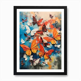 Butterflies Abstract 3 Art Print
