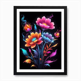 Colorful Flowers 1 Art Print