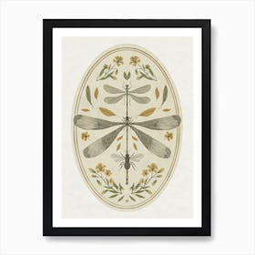 Dragonfly Day insect art Art Print