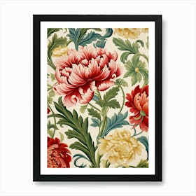 Floral Wallpaper Pattern 24 Art Print