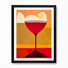 Blood And Sand Paul Klee Inspired Abstract Cocktail Poster Art Print