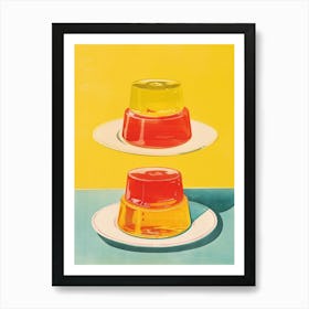 Orange Jelly Retro Advertisement Style 2 Art Print