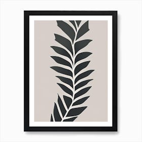 Long Eared Holly Fern Simplicity Art Print