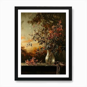 Baroque Floral Still Life Kangaroo Paw 2 Art Print