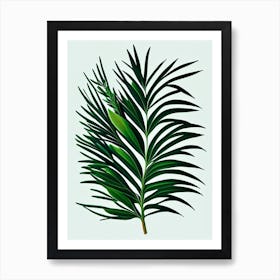 Rosemary Leaf Vibrant Inspired 1 Art Print