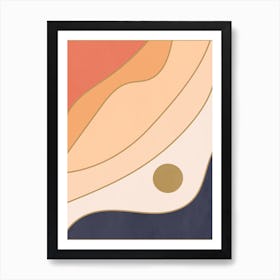 Abstract Eye Sun Art Print