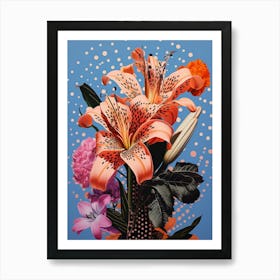 Surreal Florals Lily 2 Flower Painting Art Print