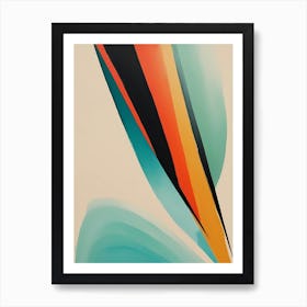 Glowing Abstract Geometric Painting (13) Art Print