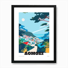 Aomori Japan 2 Colourful Travel Poster Art Print