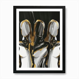 Three Women 6 Art Print