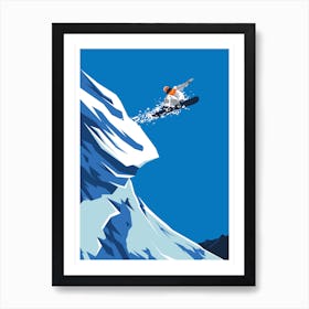 Winter Sport Ski Downhill Alpes Skiing 6 Art Print