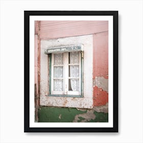 Old Window Alfama Lisbon Art Print