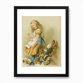 She Tipped Over The Fairybox From Alices Adventures In Wonderland Poster