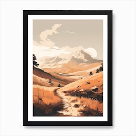 The Colorado Trail Usa 2 Hiking Trail Landscape Art Print