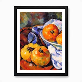 Butternut Squash 2 Cezanne Style vegetable Art Print