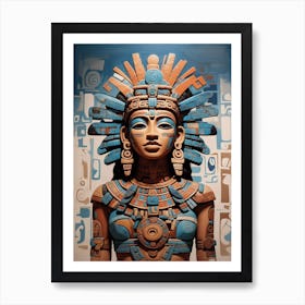 Aztec Goddess Art Print