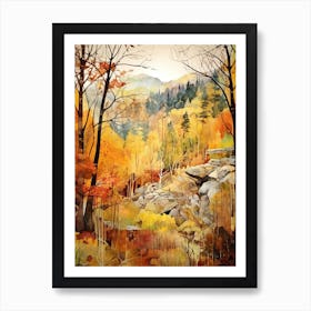 Autumn National Park Painting Yosemite National Park California Usa 7 Art Print