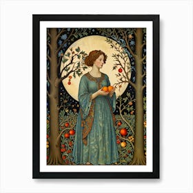 William Morris Lady In The Woods Art Print