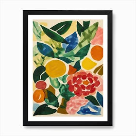 Roses Flower Illustration 4 Art Print