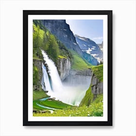 Gavarnie Falls, France Majestic, Beautiful & Classic (3) Art Print