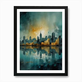 New York City Skyline 3 Art Print