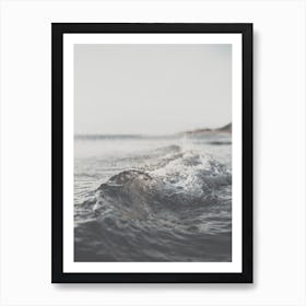 Muted Beach Waves Art Print