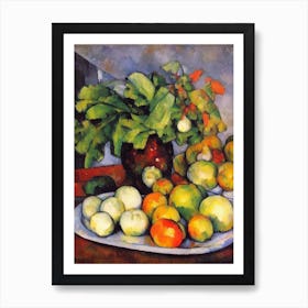 Daikon Cezanne Style vegetable Art Print