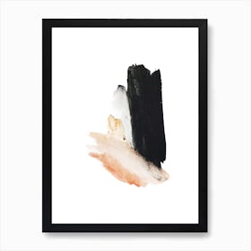 Styled Brush Abstract 06 Art Print