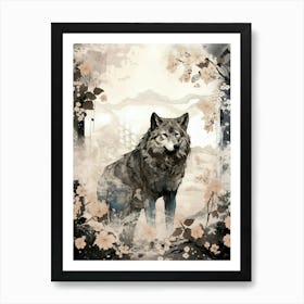 Wolf Painting  4 Poster