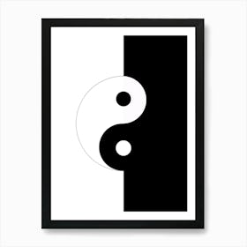 Yin Yang Symbol 3 Art Print