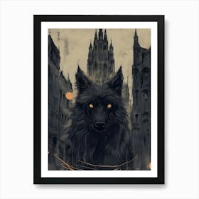 Wolf In The City Art Print